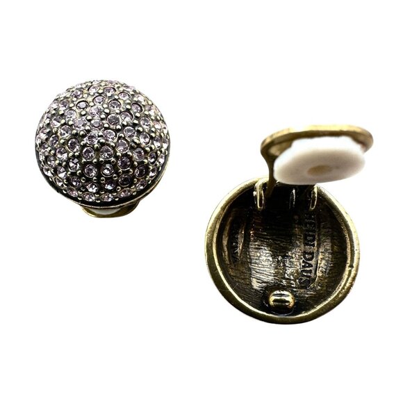Heidi Daus Crystal Bronze Clip Earrings - Picture 3 of 3
